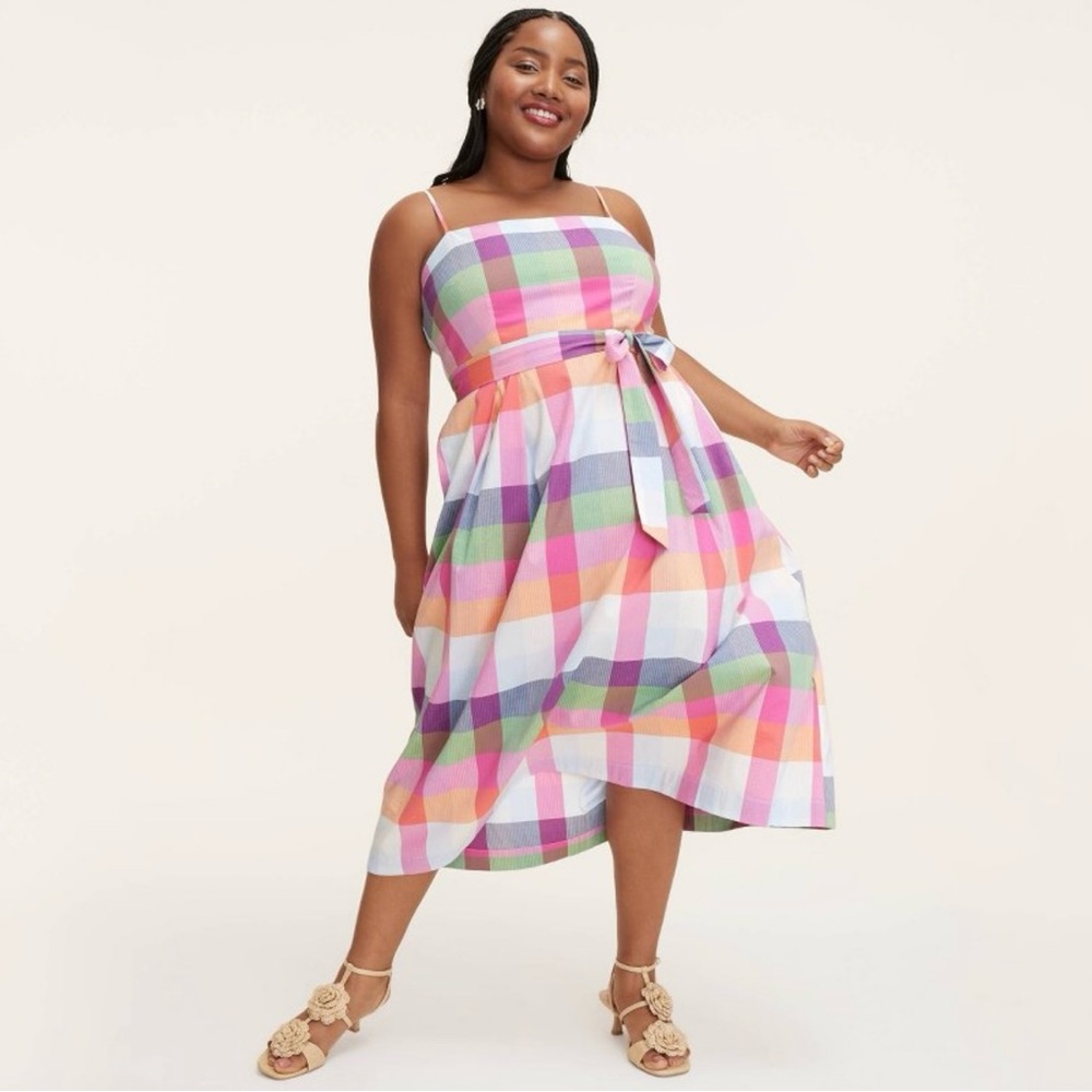 Kate Spade x Target plaid midi dress in M